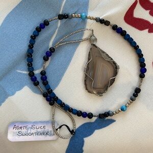 Agate Sun Catcher/Sun Catcher  Necklace